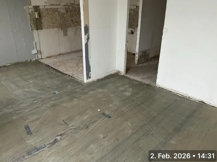 Vorbereitete Abrissarbeiten in einem Gebäude